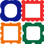 four picture frames for digital art