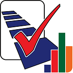 checkmark with a bar graph, google forms survey icon