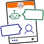 chatbot lessons for students, technochatbot icon